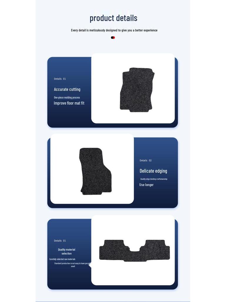 Black Suede Floor Mats for SAIC Volkswagen Viloran (2024-2025) - Removable Nylon.