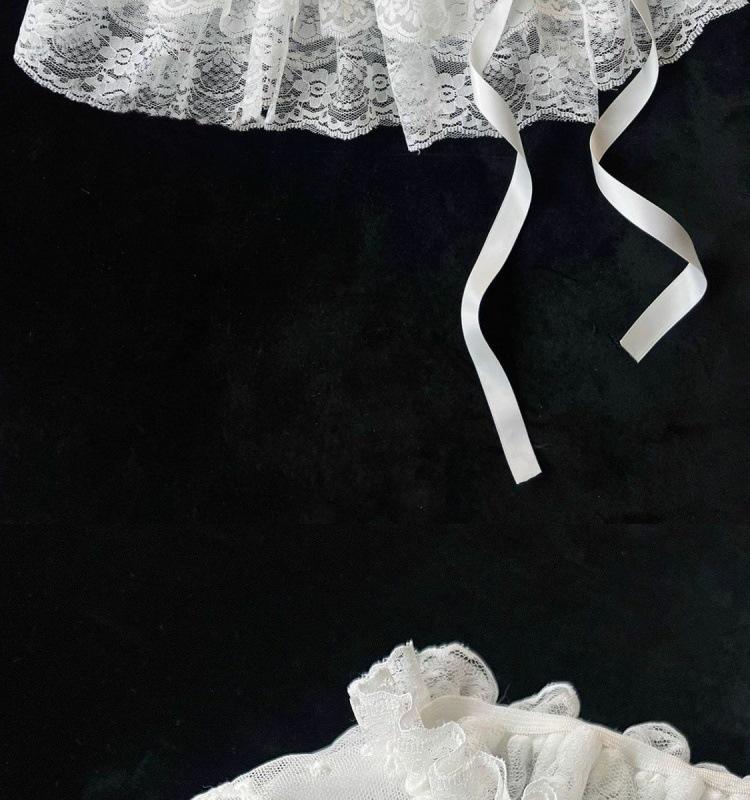 Industrial Ballet-Inspired Lace Tie Bow Layered Skirt - Women's Spring/Summer Fashion