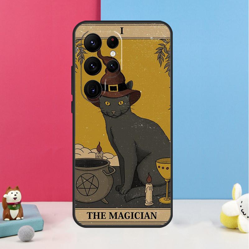 Witch Cat Case For Samsung Galaxy S26 S25 Ultra S20 S21 S22 S23 S24 Plus S10 S25 FE Back Cover Shell