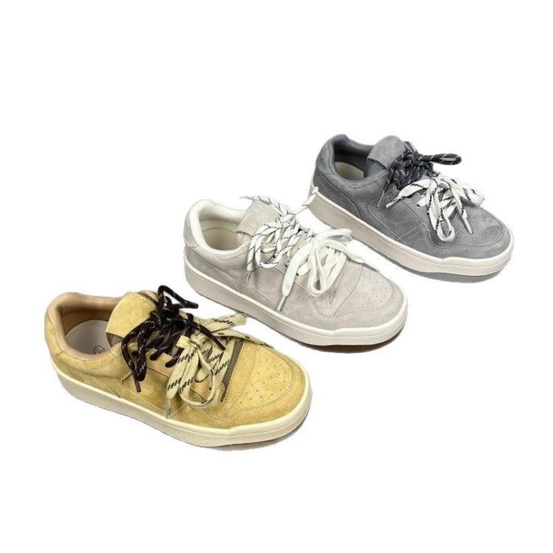 Spring new matte board shoes simple and versatile casual thick-soled lace-up light sports little white shoes women