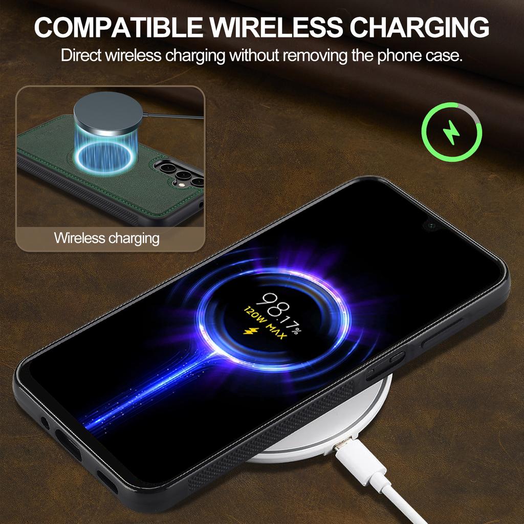 LC.IMEEKE For Samsung Galaxy A17 5G/A17 4G Magnetic Magnetic Case Leather + TPU Back Cover