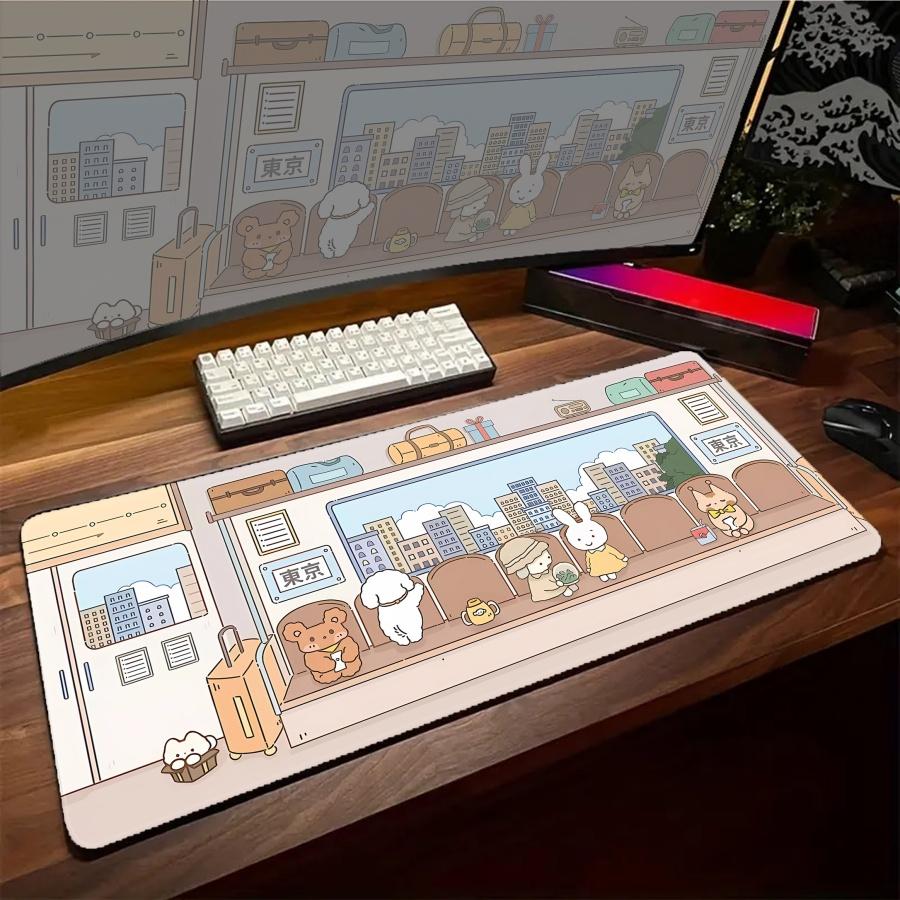 Gaming Accessories Cat Mouse Pad Large Cute Mousepad Gamer Mouse Mat Game Speed Keyboard Computer Desk Mat