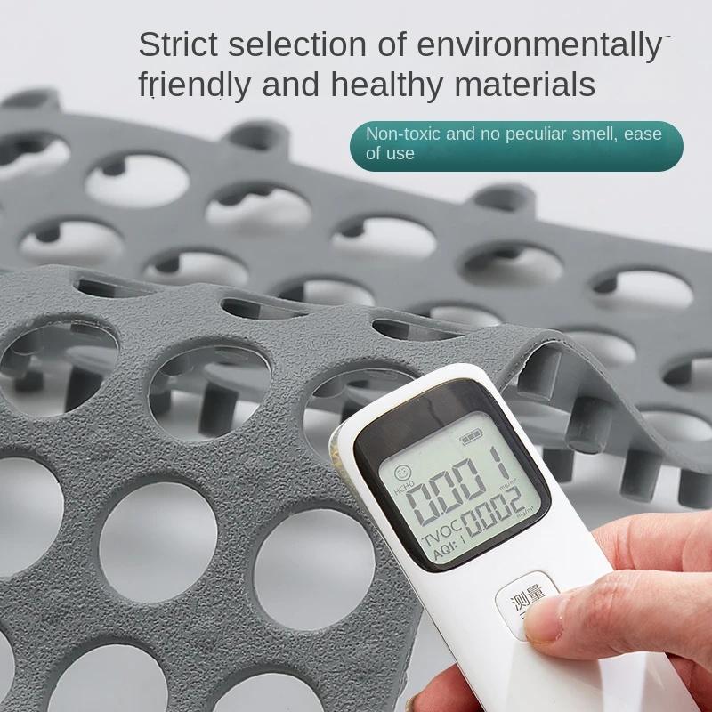 30x30cm Badezimmer Rutschfeste Matte Haushalt Badezimmer Toilette Spleißen Patchwork Bodenmatte Füße Matten Bad Dusche Wasserdichte Matten