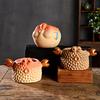 Ceramic Animal Plant Pot Cute Kitty Flowerpot with Drainage Hole Decorative Sheep Pig Planter for Succulents Home Room Office Desk Decor