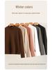 460G Women's Velvet Half-High Collar Warm Long-Sleeve T-Shirt - Winter & Autumn