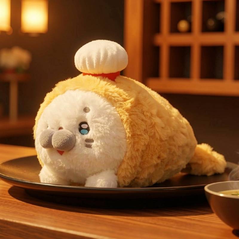 Plush Salmon Seal Toy With Soft Polyester Filling For Kids And Teens Birthday Gift