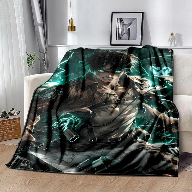 29 Style New Cartoon Attack on Titan Eren Anime Soft Flannel Blankets,Throw Blanket Comfortable for Beds Sofa Home Bedroom Gift