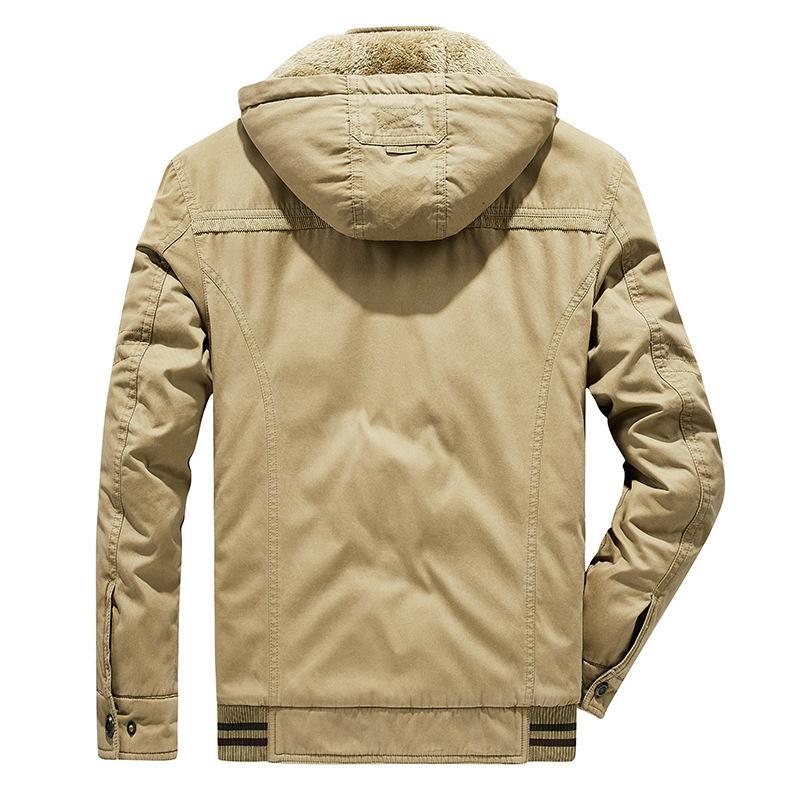 Men's Autumn and Winter Cotton-padded Clothes Men's Middle-aged and Young Loose Large-size Men's Casual Loose Fashion Cotton-padded Clothes