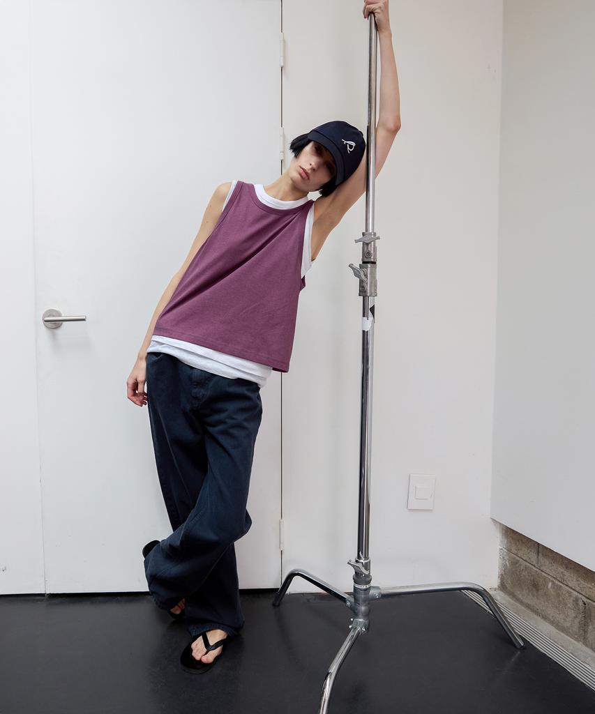 Leuba 3-Way Layered Sleeveless Pack - Dusty Plum