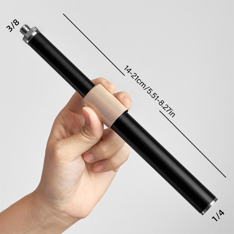 Strong Iron Telescoping Link Post 21/39cm Modifiable 1/4" To 3/8" Mount For Photography Equipment Support