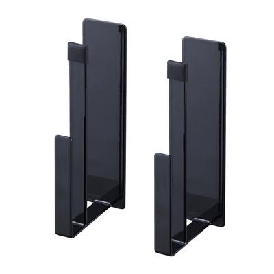 Yamazaki Magnetisches Küchen-Tablett-Set aus B4 x x Passend für Rund Verstellbar 5051 Halter, 2, Schwarz, Ca.. D7.2 H16cm, Turmförmig, Tabletts, Breite,