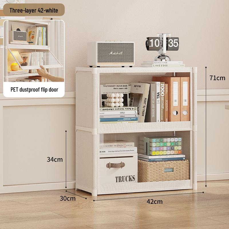Children's Large Capacity Transparent Floor-standing Bookshelf & Storage Cabinet