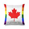 Aertemisi 18'' x 18'' Canada LGBT Rainbow Pride Square Throw Pillow Cushion Covers Cases Pillowcases for Sofa 45cm x 45cm