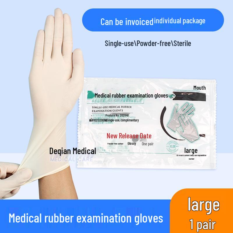 Sterile Latex-Puderfreie Chirurgische Handschuhe - Einweg Medizinische Untersuchungs- & Zahnarzt-Handschuhe