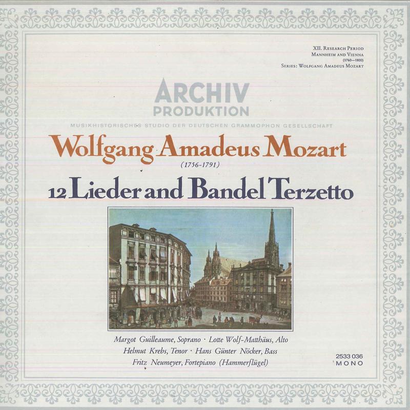 

LP Record MARGOT GUILLEAUME(SOP.)/LOTTE WOLF- - Wolfganb Amadeus Mozart/12lieder An 2533036 ARCHIV Germany Classical Used