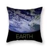 45X45Cm Galaxy Planet Cushion Cover Space Solar System Earth Moon Pluto Polyester Cushion Cover