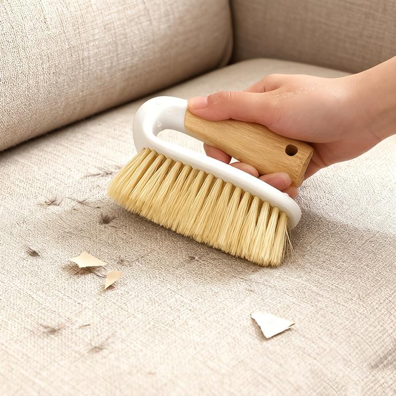 1pc Handheld Home Cleaning Brush, Can Clean Hair and Debris from Sofas, Floors, and Blankets. Wooden Handle Cleaning Brush with Hanging Storage
