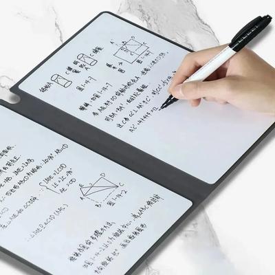 1 ks opakovane použiteľná súprava notebookov na tabuľu s perom na vymazávanie handričkou Kožený poznámkový blok Týždenný plánovač Prenosná štýlová kancelária