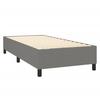 Maison Exclusive - Sommier à lattes de lit avec matelas Gris foncé 100x200cm Tissu