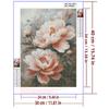 5d DIY Diamond Painting Cross Stitch Peony Flowers Diamond Embroidery Mosaic Plants Flowers Full Round Drill Home Decor