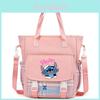 Lilo Stitch Kids Canvas Shoulder Bag With Colorful Print For Daily Use