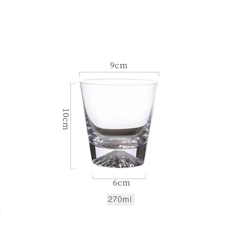 Classic Transparent Snow Mountain Cup Japanese Mount Fuji Whisky Glass Cup Breakfast Milk Drink Beer Wine Fruit Juice Cups