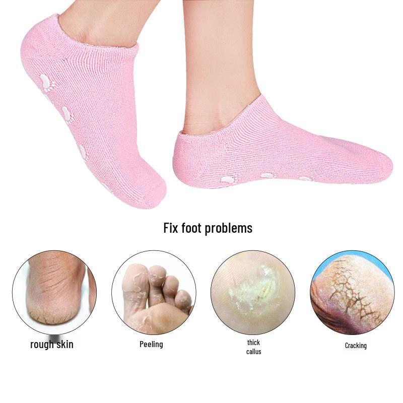 Moisturizing & Rejuvenating Essential Oil Foot Mask with Heel Gel Socks