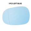 1pcs Replacement Rearview Mirror Glass Left & Right For BMW 1 Series  E81 116d 116i 118d 118i 120d 120i 130i 2009-12 Blue