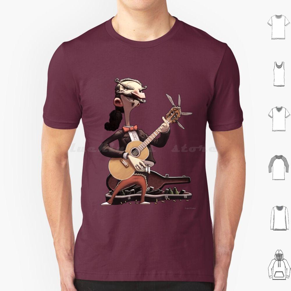 Elektrisch Esteban Lebende Ausgabe T-Shirt Baumwolle Männer Frauen DIY Druck Gitarre Mariachi Konzert Show Auftritt Bühne