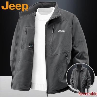Men's Reversible Fleece Stand-Collar Jacket