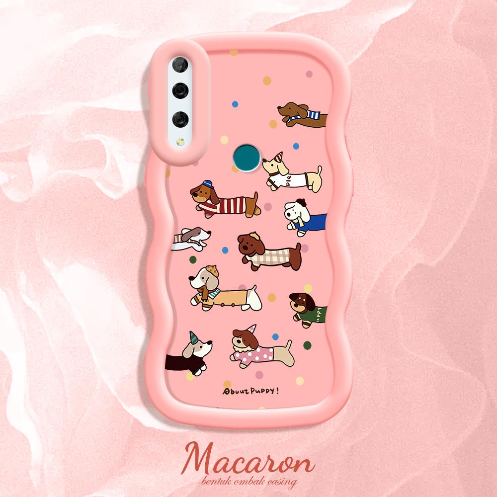 

Окрашенный узор Big Wave Edge Мягкий силиконовый материал Macaron чехол для телефона противоударный защитный резиновый чехол для iPhone Huawei Honor Infinix Tecno Honor X9A розовый