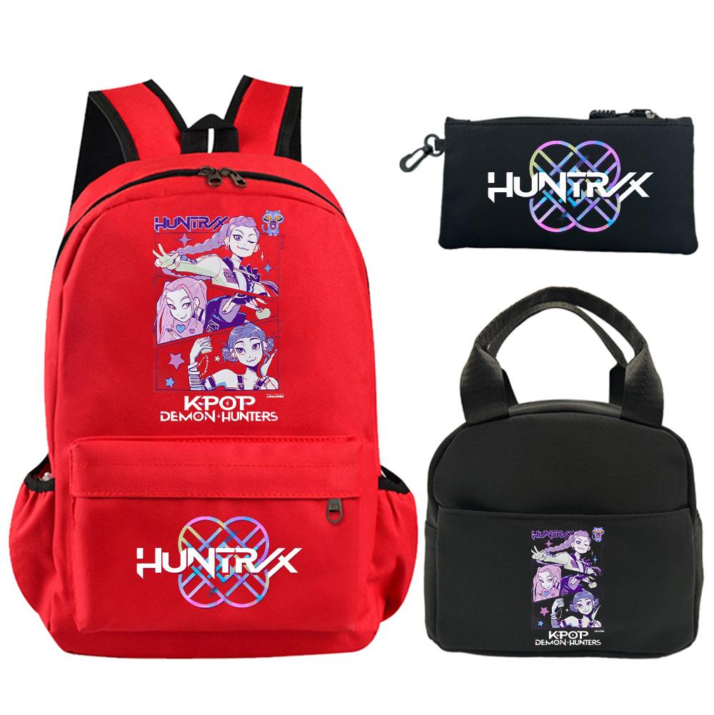

3Pcs/set Anime Cartoon Printed Backpack with Shoulder Bag Pencil Case for Teenager Student Boy Girl School Bag Large Capacity Waterproof Bookbag Gift