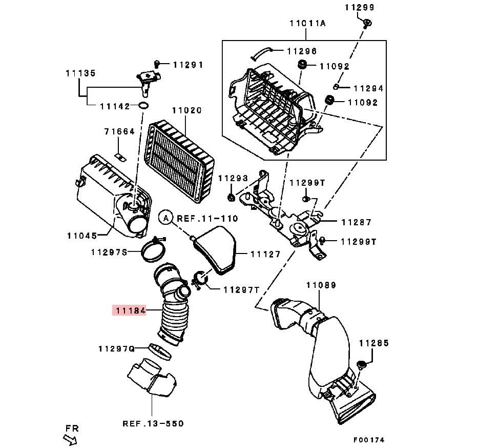 1505A630 1505A423 Air Intake Hose Duct Mitsubishi Outlander II 2006-2012 CW4W CW5W Delica CV4W CV5W Air Intake Hose