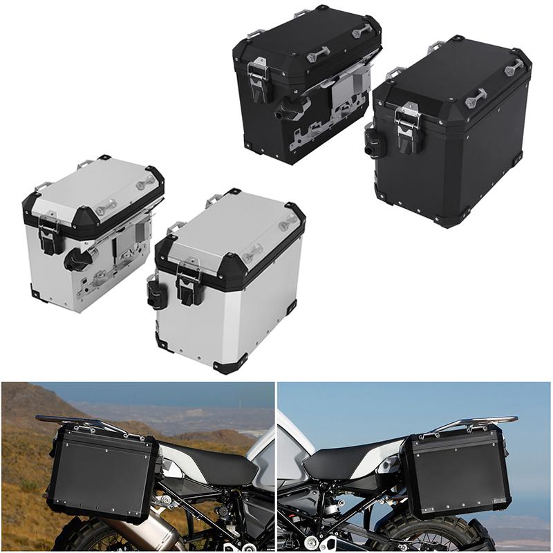 Motorcycle 48L Saddlebags Pannier Side Case Luggage Bag For BMW R1200GS 13-2018 R1250GS Adventure 19-24 F900GS 23-25 Rear Trunk