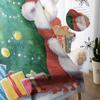 Christmas Snowflakes Retro Koala Curtains For Living Room Bedroom Home Decoration Window Voile Tulle Curtain Drapes