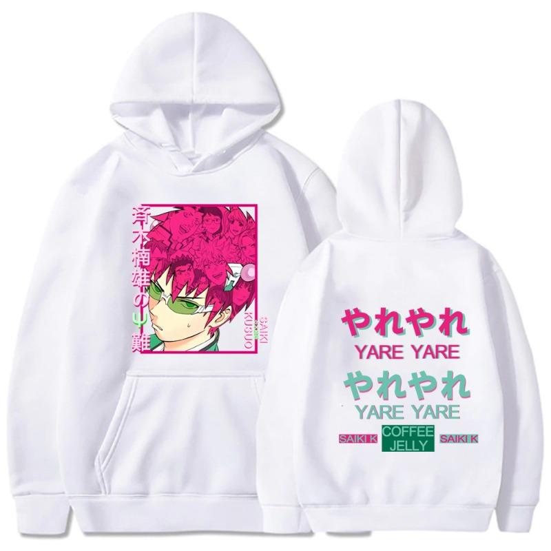 The Disastrous Life of Saiki K Hoodies Print Fashion Sweatshirt Casual Unisex Autumn Winter Fleece Tops Sudaderas