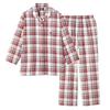 Champion Long Sleeve Loungewear with Dyed Double OD4224 Women's Gauze, Red,