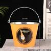 Internet Celebrity Retro Beer Beverage Ice Bucket High Aesthetic Home Handheld Tin Ice Bucket Camping Bar KTV Tonneau En Bois