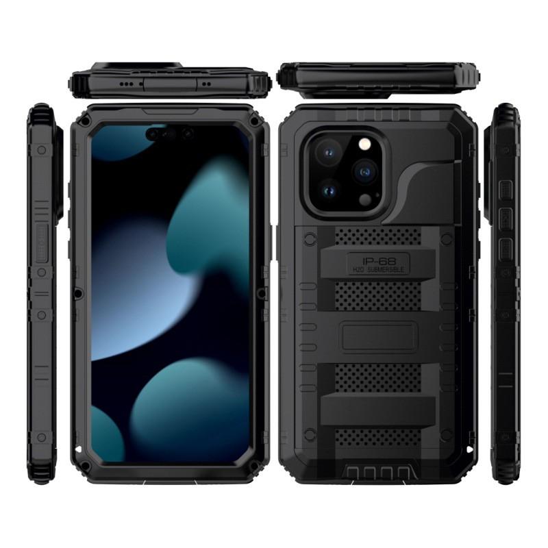 Metal Rugged Case IPhone 15 Pro Max Plus Outdoor Sport Shockproof Protective Cover
