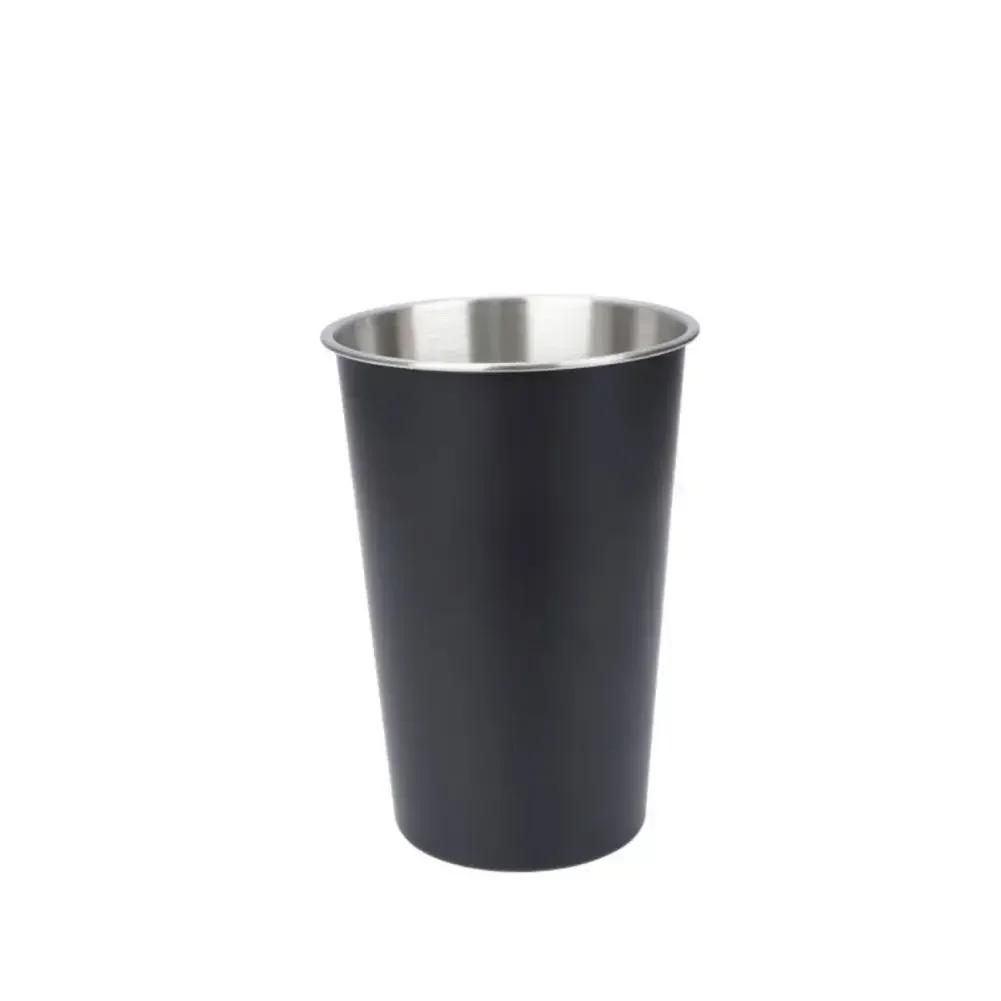 

2025 New 350ml/500ml Stainless Steel Beer Cups Household Office Metal Water Drinks Coffee Tumbler Tea Milk Mugs Kitchen Drinkwar 500ml чорний
