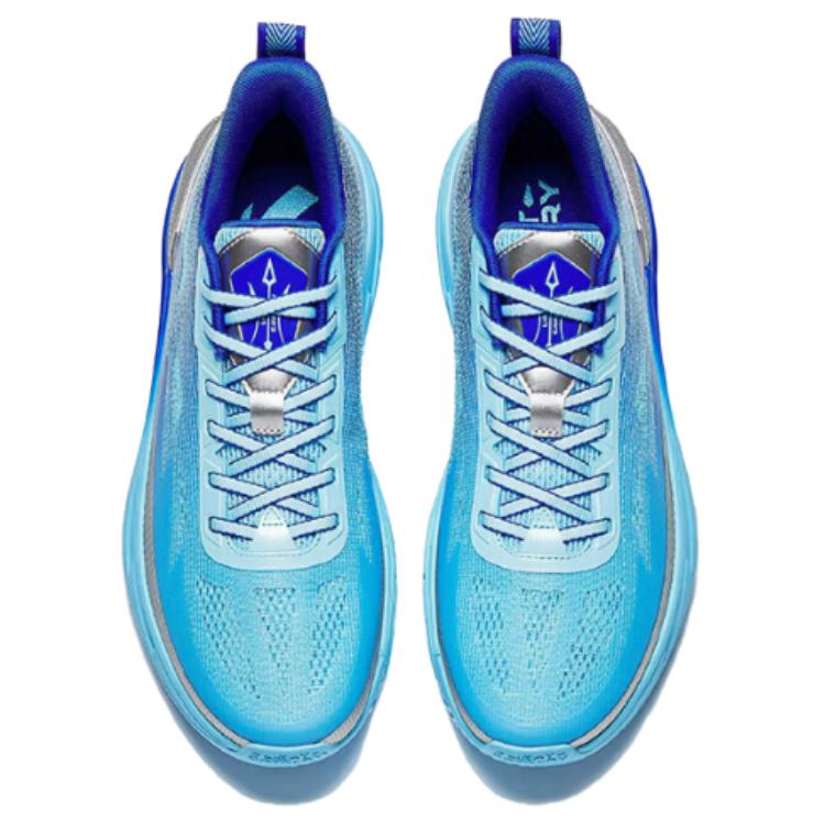 Anta Lekka Kawaleria 10 Lekkie Oddychające Siatkowe Outdoorowe Buty do Koszykówki Niskie Męskie Sneakersy Niebieskie 112621603-2