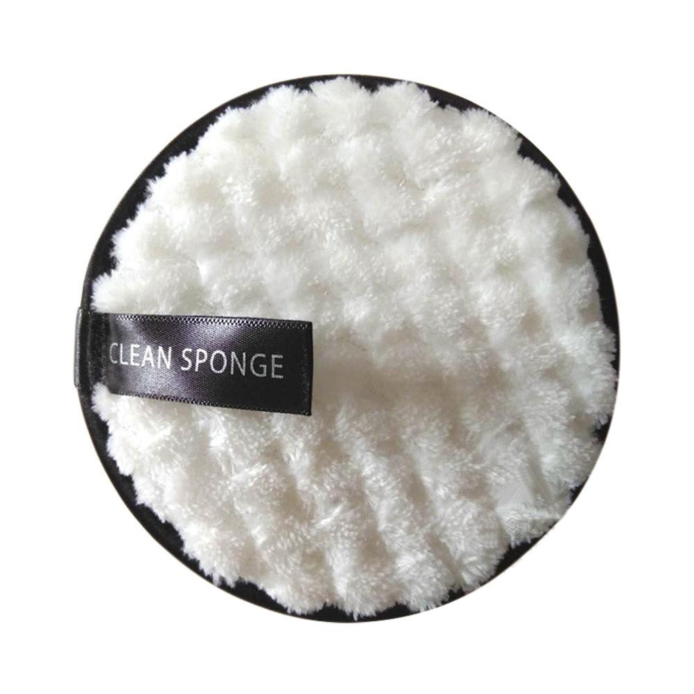 1PCS Round Double Sided Makeup Remover Sponge Flutter Face Wash Cleaning Cotton Flapping Reusable Wet Sponge Puff Soft Natural
