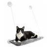Hamac de fenêtre pour chat Chill gris en peluche