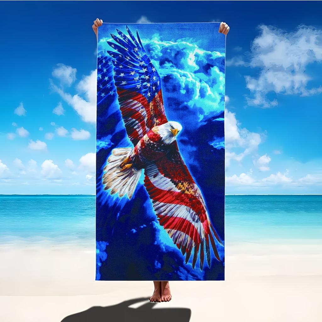 Unabhängigkeitstag Adler Strandtuch USA 250 Wochen Mikrofaser Badetuch Wasseraufnahme Schnelltrocknend