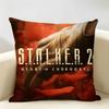 SStalker  Cool Game Cushion Cover Natural Linen Organic Fabric DoubleSided Printing Room Sofa Decor Pillow Case