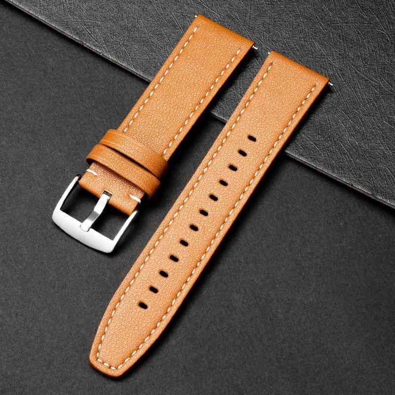 

Ремешок для часов из телячьей кожи премиум-класса — совместим с различными брендами — мягкий, дышащий и прочный — размеры 20 мм 22 мм — стильный и функциональный аксессуар HUAWEI GT/2/3 46mm
