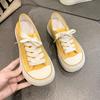 Ugly cute half-drag big-headed women's little white shoes milk Huhu niche summer versatile canvas new thick-soled ugly cute board shoes