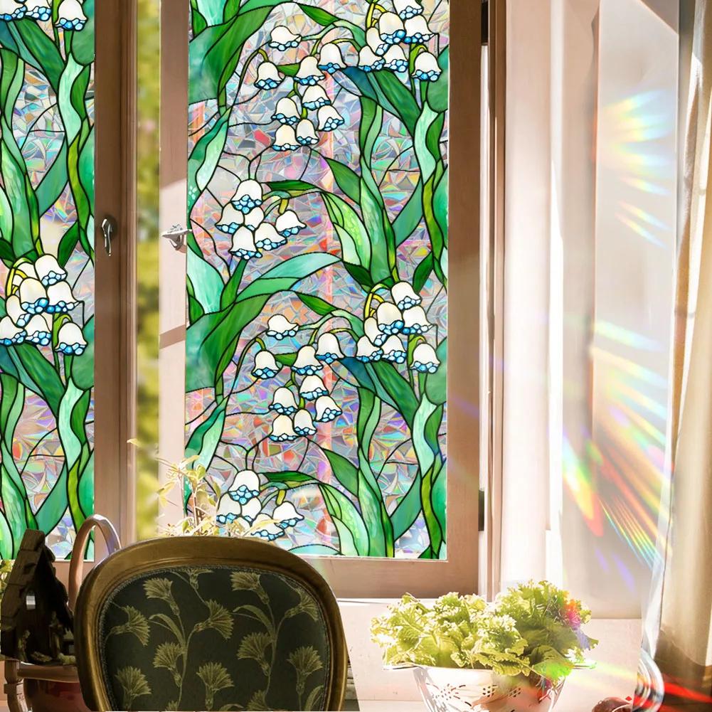 Vibrant Glass Decor Removable Privacy Window Decor Home Privacy Solution 43*100cm Easy Installation Window Film