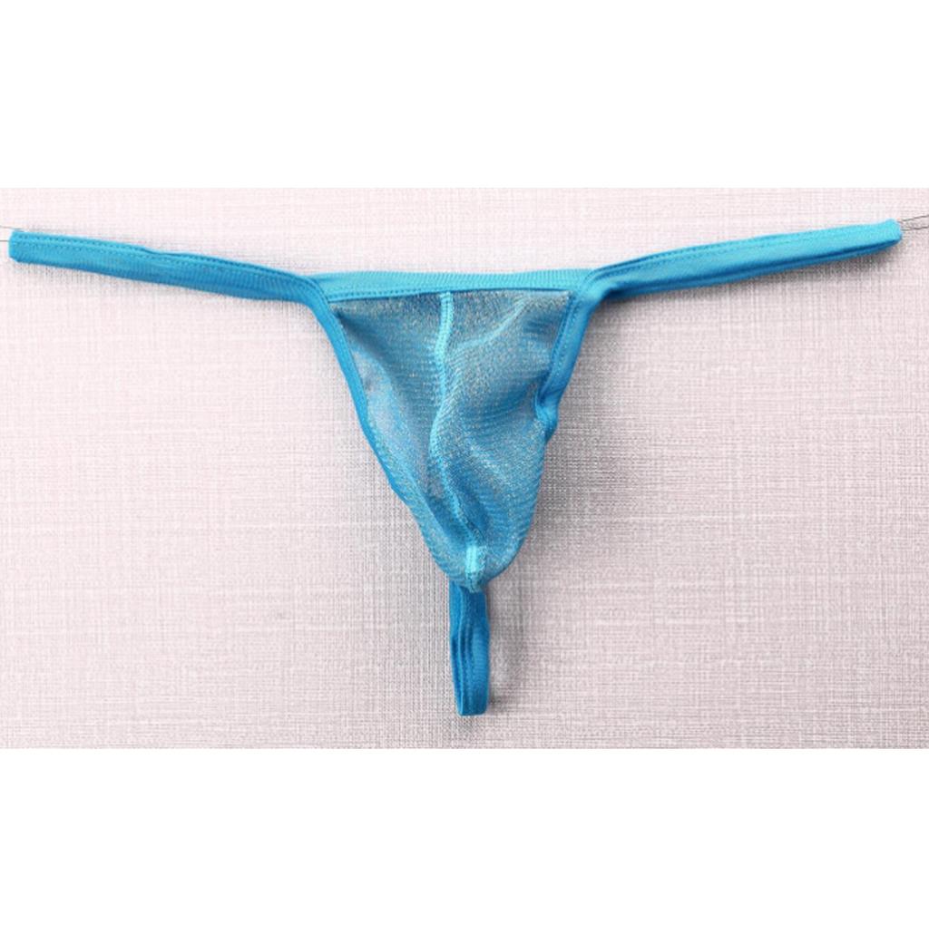 Pánské G-String síť Příze Průhledné spodky Tanga Spodní prádlo Kalhotky Velká velikost T-back