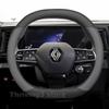 DAPO3 Leder Auto Lenkradbezug für Renault Scenic 4 E-Tech 2024 2025 2026 Rutschfest Auto Innenraum Renault 4 E Tech Zubehör
